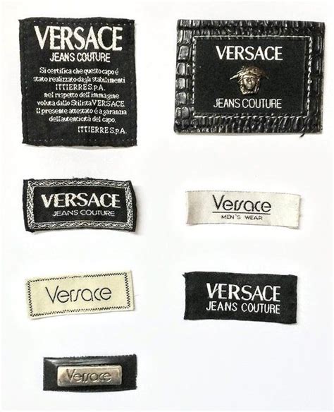 sample luxurious versace shirt hang tags|How to tell if Versace is vintage .